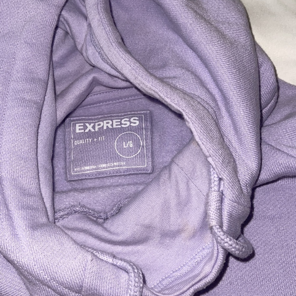 Express Purple Hoodie Large - Picture 5 of 5